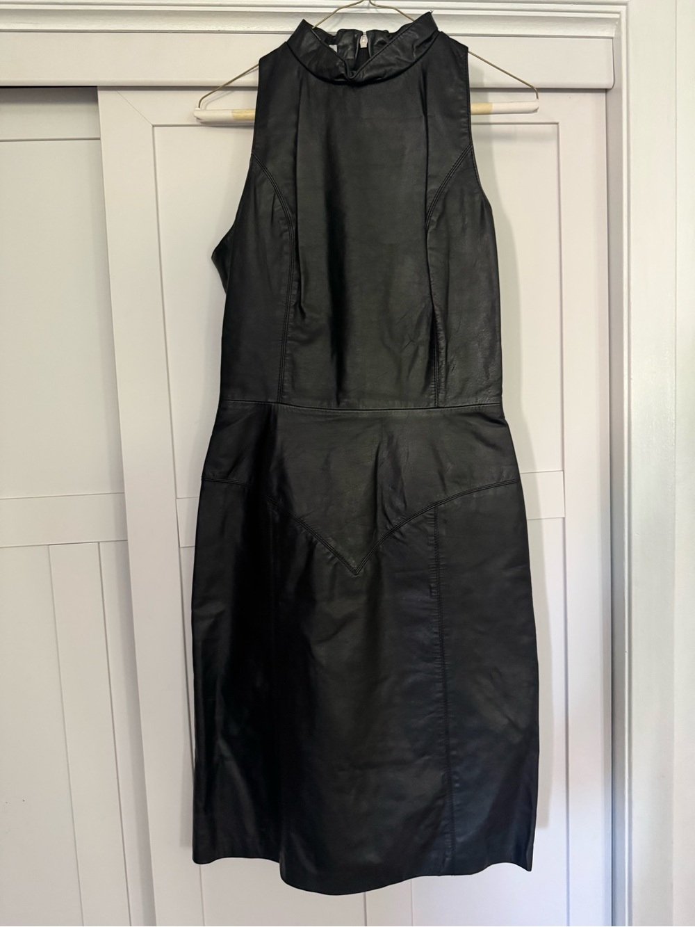 Vintage Leather Dress RARE VGUC